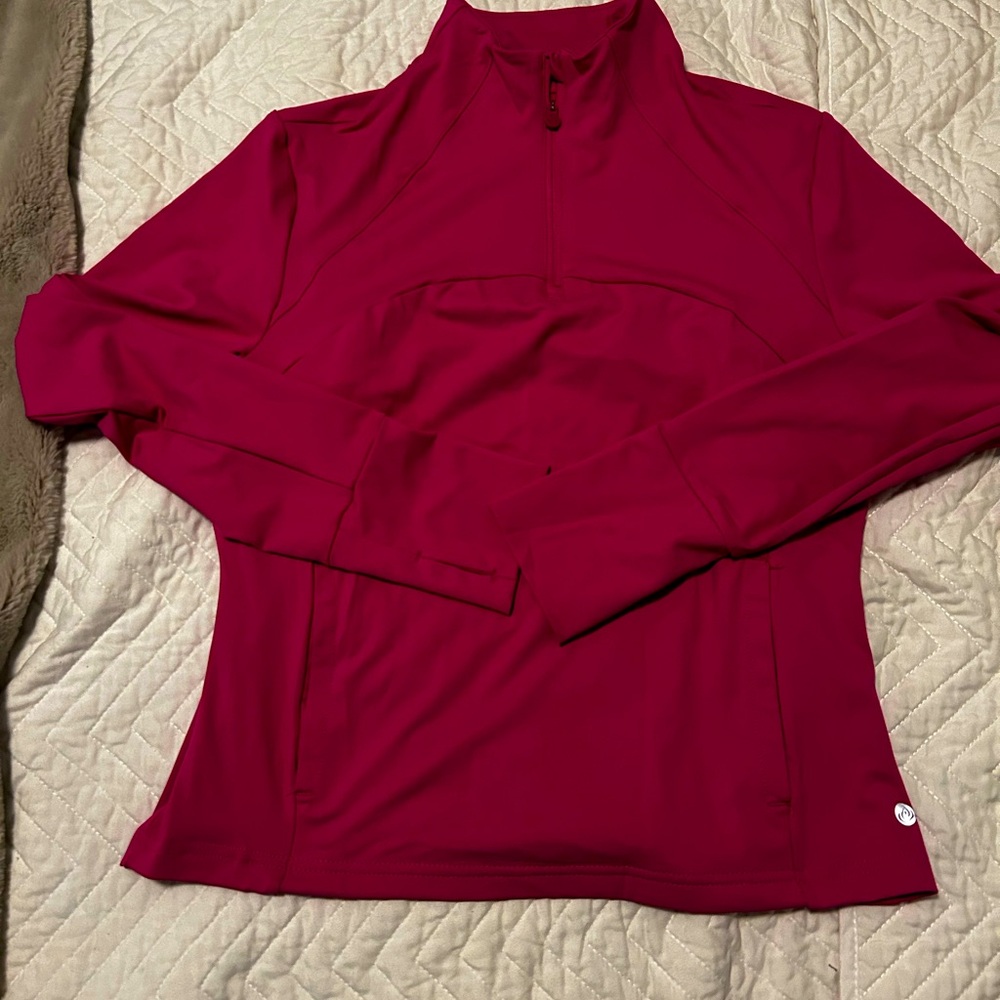 Apana, half zip, bright pink, medium